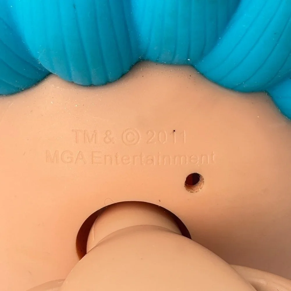 Lalaloopsy Rosy Bumps 'n' Bruises Doll NUDE Blue Hair Button Eyes 12 Inch 2011